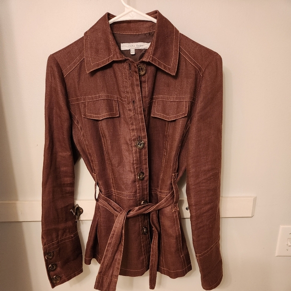 Vintage Zara Button Down Belted Jacket - size medium - Picture 2 of 14